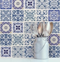 Adesivo de Azulejo Português Royal 10x10 cm | 50 Unidades | Transforme Sua Parede com Estilo Tradicional - imagem 4