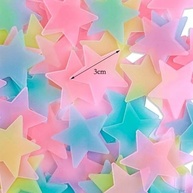 100 Peças de Adesivos de Parede Coloridos que Brilham no Escuro - Plástico Decorativo para Quarto e Sala - imagem 5