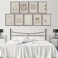 9 Peças Arte de Parede Cristã Jesus - Telas Minimalistas com Versículos Bíblicos para Decoração Religiosa - imagem 5
