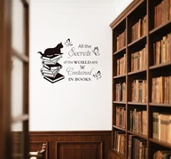Adesivo de Parede com Tema de Leitura - Borboletas, Gatos e Citações Motivacionais para Quarto Infantil e Sala - imagem 4