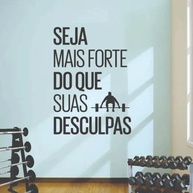 Adesivo Decorativo para Parede da Academia - Motivação e Estilo no Treino - imagem 1