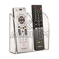 Suporte de Parede em Acrílico Cristal Transparente Duplo para Controle Remoto – Organize sua Sala com Estilo - imagem 2
