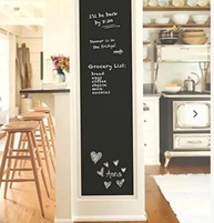 Lousa Quadro Negro Adesivo 2m x 45cm - Papel de Parede Escrevível para Cozinha e Organização - imagem 2