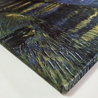 Arte de Parede Van Gogh - Noite Estrelada sobre o Ródano | Impressão Premium 68x50cm - imagem 4