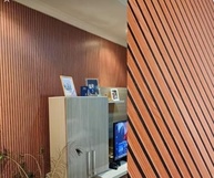 Papel de Parede 3D Auto Colante Madeira Freijó Mel - Impermeável e Fácil Instalação - imagem 3