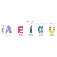 Adesivo de Parede Infantil Letras Vogais - Decore com Estilo e Aprendizado! - imagem 3