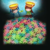 Adesivos de Parede Estrela Luminosa Fluorescente 3cm - Decore seu Quarto com Magia! - imagem 1
