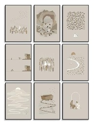 9 Peças Arte de Parede Cristã Jesus - Telas Minimalistas com Versículos Bíblicos para Decoração Religiosa - imagem 2