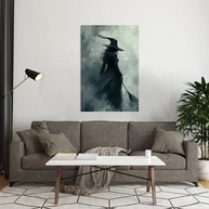 Pôster de Arte de Parede Temático de Bruxa para Halloween - 30x45 cm - Decoração Vintage Rustic para Casa e Escritório - imagem 5