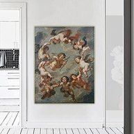 Reprodução de Arte em Tela - Peter Paul Rubens Putti | Decoração de Parede Elegante 70x90cm - imagem 3