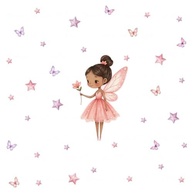Adesivo Infantil de Parede Fadas - Lavável, Seguro e Fácil Aplicação - Decoração Criativa para Quarto de Bebê e Criança - imagem 4