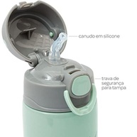 Garrafa Térmica Buba Gumy 400ml - Parede Dupla com Canudo em Silicone - imagem 5