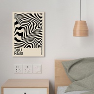 Arte em Tela Bauhaus Vintage - Estilo Geométrico para Decoração de Parede - imagem 1