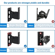 Suporte de Parede Howonder-pro HD-618pro: Som Perfeito em Qualquer Lugar (2 Unidades, Preto) - imagem 4