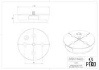 Suporte Premium Parede/Teto para Alexa Echo 4ª Geração - Branco | Design Moderno - imagem 4
