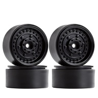 2 Pares de Rodas 1.9" Pretas para SCX10 90046: Performance e Estilo para seu Crawler! - imagem 1