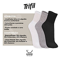 Meias Atoalhadas Trifil: Conforto em Kit com 6 Pares - imagem 2
