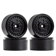 2 Pares de Rodas 1.9" Pretas para SCX10 90046: Performance e Estilo para seu Crawler! - imagem 2
