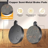 4 Pares de Pastilhas de Freio Semimetálicas para Scooter Elétrica 10 Polegadas - Segurança e Desempenho - imagem 4