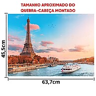 Quebra-Cabeça Torre Eiffel: 1000 Peças de Paris - imagem 2