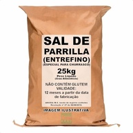 Sal De Parrilla 25kg Granulado Entrefino Original Para Churrasco - imagem 2
