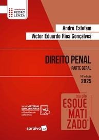 Coleção Esquematizado Direito Penal Parte Geral 14ª Edição 2025 - André Estefam e Victor Eduardo Rios Gonçalves - imagem 1