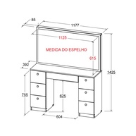 Penteadeira Ditália PE-80: Seu Camarim Particular! - imagem 2