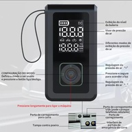 Compressor de Ar Portátil Digital YT168: Partida Auxiliar 1000A e Bateria 15000mAh - imagem 4