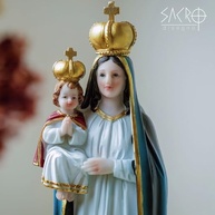 Imagem Nossa Senhora do Bom Parto em Resina 30 cm - SACRO | Peça Religiosa com Detalhes Finais - imagem 3