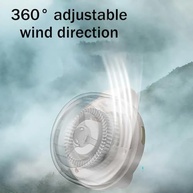 Mini Ventilador Silencioso Portátil Sem Pás com Clipe | 900 mAh USB-C Recarregável, Ventilador de Pescoço com 3 Velocidades e Fluxo Ajustável - imagem 4