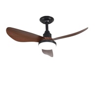 Ventilador de Teto Plafon Aires Preto com Pás de Madeira 25W LED Multicolor Dimerizável – Ultra Silencioso, 6 Velocidades, Controle Remoto - imagem 1
