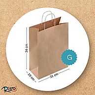 Sacola Kraft Delivery: 30un para Bolo e Páscoa - imagem 2