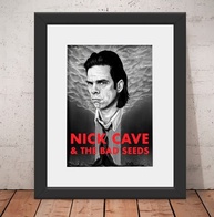 Quadro Nick Cave 56x46cm com Vidro e Paspatur - Decoração Artística Moderna - imagem 1