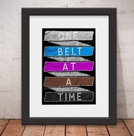 Quadro Jiu Jitsu Luta Faixas + Vidro & Paspatur 46x56 Jj01 - Decoração de Alta Qualidade para Fãs de Artes Marciais - imagem 1