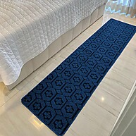 Passadeira Geométrica Azul: Elegância para seu Lar - imagem 1