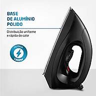 Ferro a Seco 1000W com LED: Potência e Precisão na Hora de Passar - imagem 1