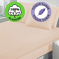 Lençol Solteiro Malha 100% Algodão: Conforto Sem Passar! - imagem 2