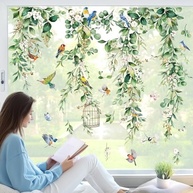 Adesivo de Janela Eucalipto Wondev - Decore com Estilo e Proteja Pássaros - imagem 4