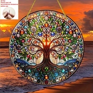 Adesivos de Janela Árvore da Vida Anticolisão - Proteja Pássaros e Decore com Estilo - imagem 5