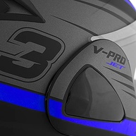 Capacete Moto Robocop Pro Tork V-Pro Jet 3 Escamoteável: Segurança e Conforto para Seu Passeio! - imagem 3