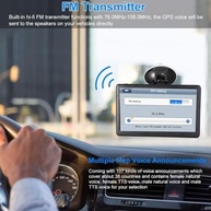 NAVFRUF GPS 17cm: Navegação Inteligente com Mapas 2025 EUA, Voz Passo a Passo e Alertas Essenciais - imagem 5