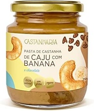 Castanharia Pasta De Castanha De Caju Com Banana E Chocolate 210G - imagem 3