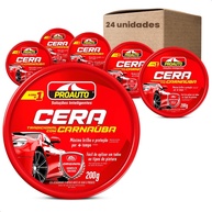 KIT 24 Ceras Pasta Automotiva com Carnaúba 200g - Brilho e Proteção Total para seu Carro - imagem 1