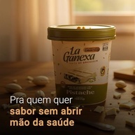 Pasta de Amendoim Integral, Zero, Sabor Pistache com Whey 450g – La Ganexa - imagem 2