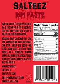 Salteez Rim Paste – Pasta de borda de chamoia cereja para suas cervejas, bebidas, lanches e muito mais! (Pacote com 5) - imagem 3