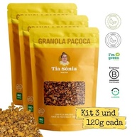Tia Sônia, Kit 3 Granolas Paçoca Pé de Moleque e Pasta de Amendoim 120g cada Tia Sônia - imagem 7