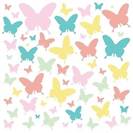 Adesivo de Parede Infantil Borboletas Tons Pastéis - 55 Unidades para Decoração de Quarto - imagem 2