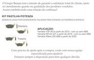 Kit Pastilha de Freio Potenza Dianteira e Traseira Yamaha XMAX 250 ABS, MT-03 e YZF-R3 - imagem 4