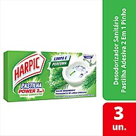 Pastilha Adesiva Sanitária Harpic Pinho – Limpeza e Perfumação por até 30 dias! - imagem 1