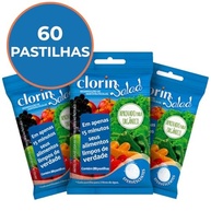 Kit 3 Clorin Salad - Pastilhas Desinfetantes para Frutas, Legumes e Verduras | Higienização Segura e Rápida - imagem 4